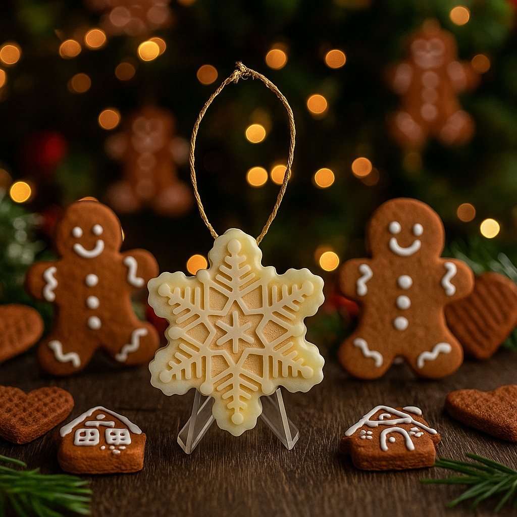 Ornamelts - Gingerbread with gold glitter