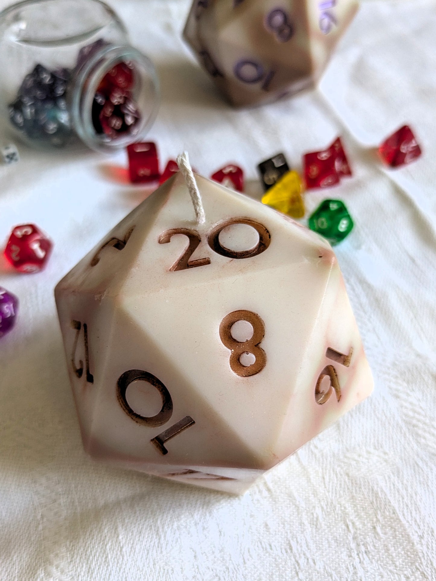 D20 Soy Wax Candle – Vanilla & Coffee