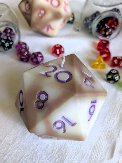 D20 Soy Wax Candle – Vanilla & Coffee